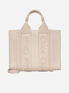CHLOÉ WOODY SMALL LEATHER TOTE BAG