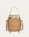 Chloé Woody Small Mifuko Basket Bag With Logo Webbing