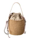 Chloé Small Woody Bucket Top Handle Bag In Beige
