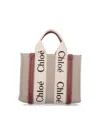 Chloé Structured White Handbag With Bold Branding