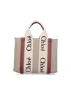 Chloé Structured White Handbag With Bold Branding In White