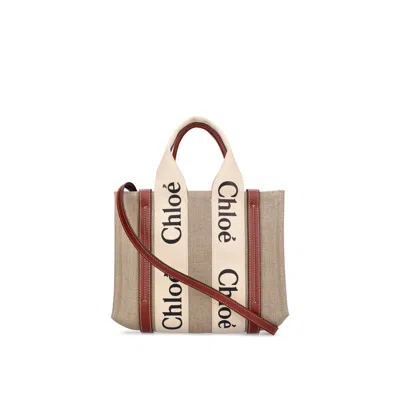 Chloé Chloe Woody Small Tote Bag Women In White
