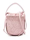 Chloé Woody Suede Bucket Bag In Pink
