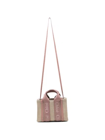 Chloé Woody Tote Bag In Multi