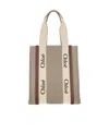 Chloé Woody Tote Bag In Nude