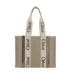 Chloé Woody Shoulder Bag In Nude