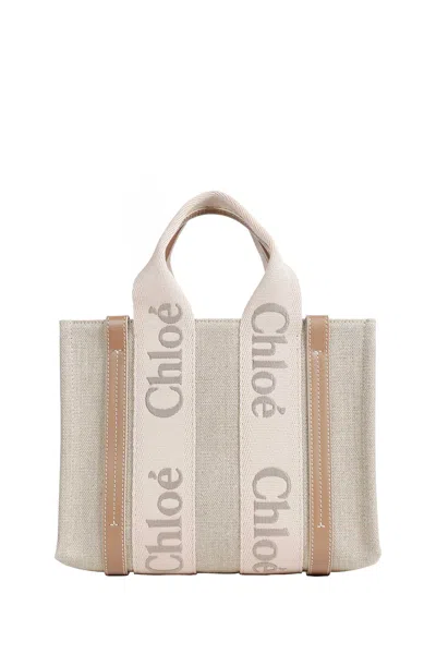 Chloé Woody Tote Bag In Purple