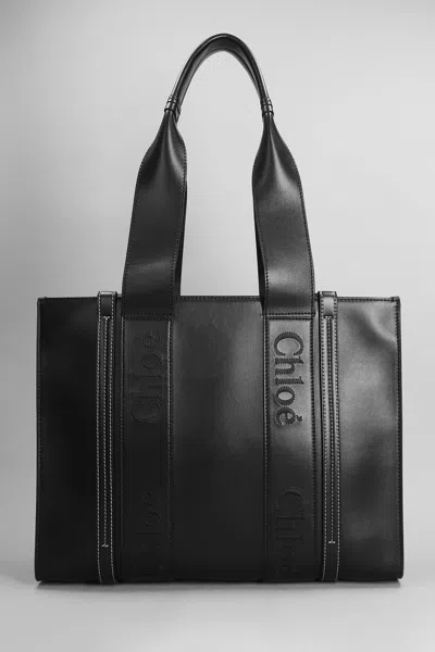 Chloé Woody Tote In Black