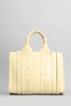 CHLOÉ WOODY TOTE IN YELLOW LEATHER