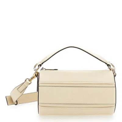 Chloé Chloe Woody Tube Shoulder Bag In Grained Calfskin In Sand