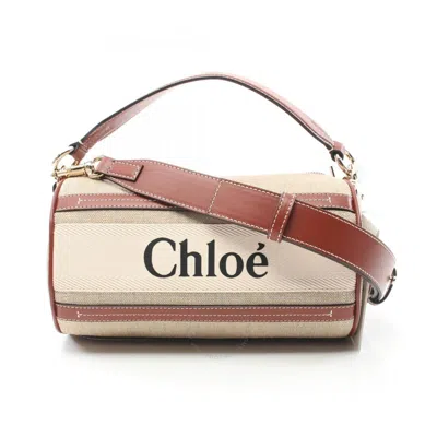 Chloé Woody Tube Shoulder Bag In Natural