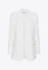 Chloé Single-breasted Long-sleeved Suit Jacket In White