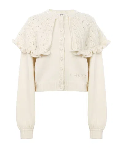 CHLOÉ WOOL AND CASHMERE LONG-SLEEVED KNITWEAR