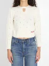 Chloé Chloe Women Wool And Cashmere Sweater In White