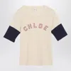 Chloé Wool And Cotton T-shirt With Logo