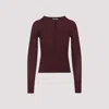 Chloé Burgundy Wool And Silk Pullover In Burgundy