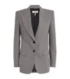 Chloé Tailored Jacket In Wool Grain De Poudre Grey Size 6 100% Wool, Horn Bubalus Bubalis, Farmed, Coo Ind In Grey