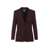 Chloé Suits Sigle Breasted Blazer Jackets Bordeaux In Red