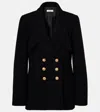 Chloé Cascade-lapel Double-breasted Boucle Jacket
