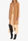 Chloé Wool-blend Cape Coat In Beige