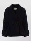 Chloé Double Breasted Wool Blend Peplum Jacket