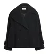 Chloé Overszied Double-breasted Wool-blend Jacket In Black