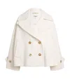 Chloé Wool-blend Double-breasted Pea Coat In Neutral