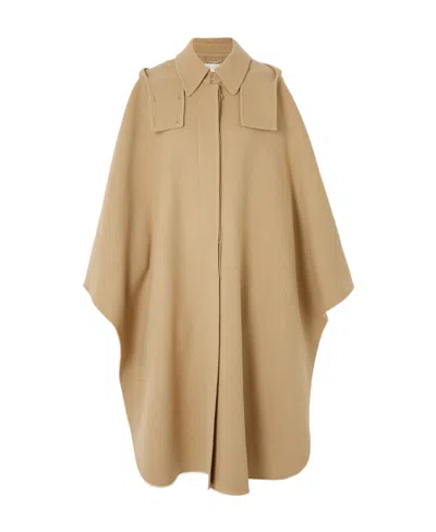 CHLOÉ WOOL-BLEND FELTED CAPE