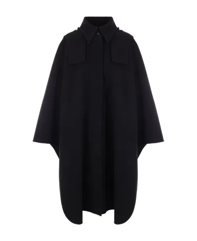 CHLOÉ WOOL-BLEND HOODED CAPE