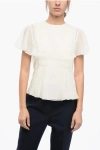 Chloé Wool Blouse With Wing Sleeves