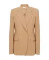 Chloé Cashmere And Wool-blend Blazer In Nude