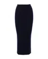 Chloé Wool Cashmere Knitted Skirt In Black