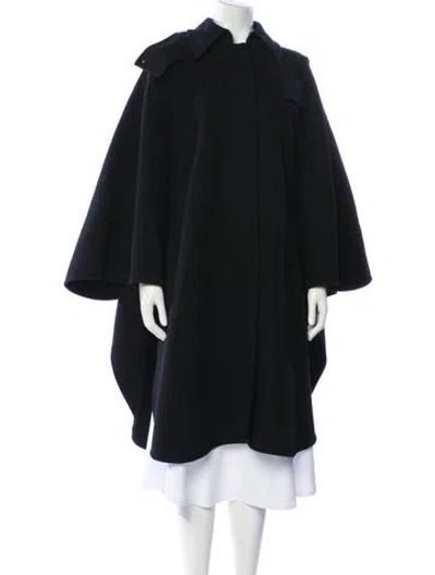 Pre-owned Chloé Wool Coat In Black
