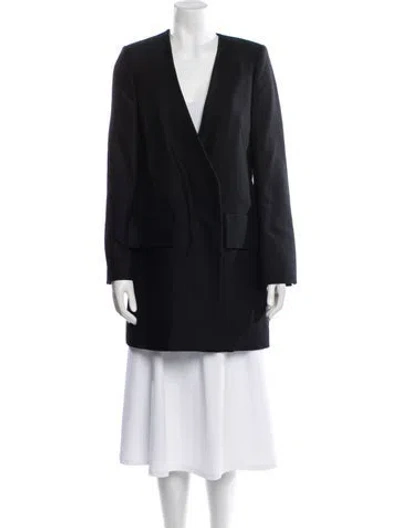 Pre-owned Chloé Wool Coat In Black