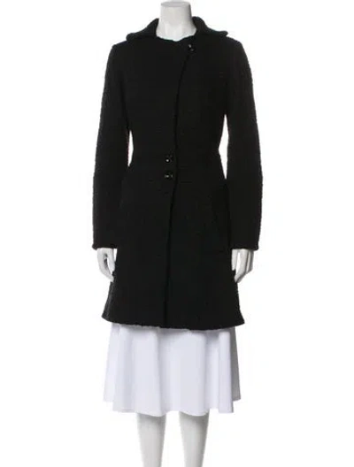 Pre-owned Chloé Wool Coat In Black