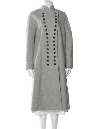 Pre-owned Chloé Wool Coat In Gray