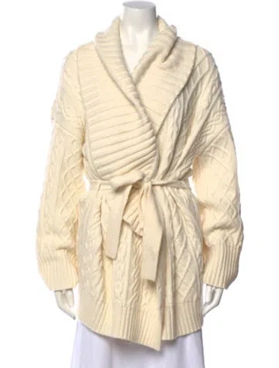 Pre-owned Chloé Wool Cowl Neck Sweater In Neutral