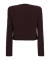 Chloé Wool Crepe Blazer In Brown