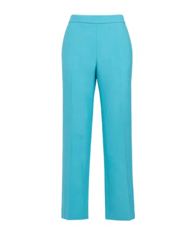 CHLOÉ WOOL CREPE STRAIGHT PANTS