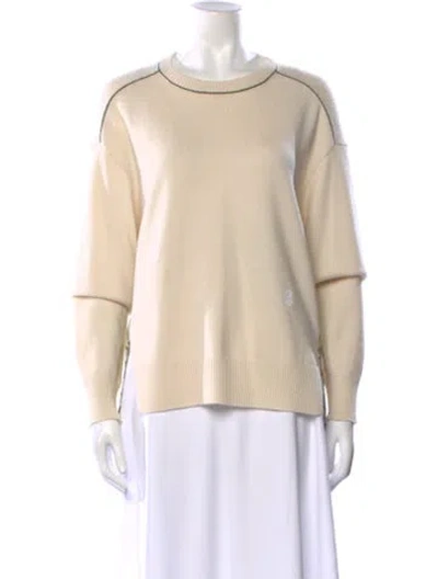 Pre-owned Chloé Wool Crew Neck Sweater In Neutral