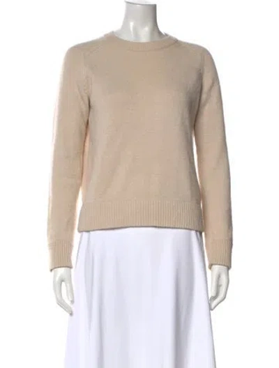 Pre-owned Chloé Wool Crew Neck Sweater In Neutral