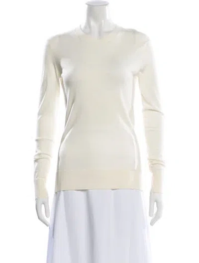 Pre-owned Chloé Wool Crew Neck Sweater In Neutral