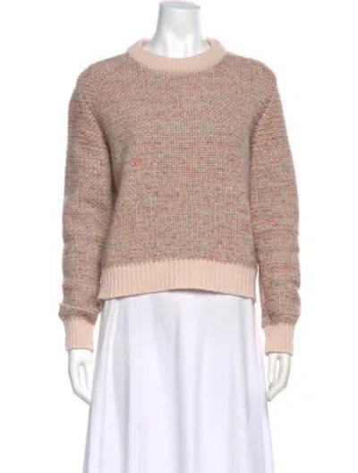 Pre-owned Chloé Wool Crew Neck Sweater In Neutral