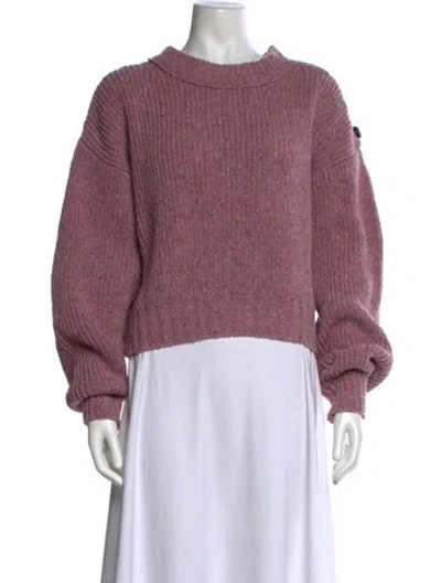 Pre-owned Chloé Wool Crew Neck Sweater In Pink