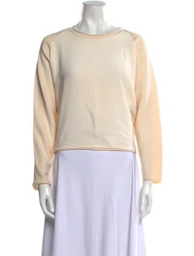 Pre-owned Chloé Wool Crew Neck Sweatshirt In Neutral