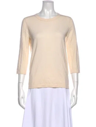 Pre-owned Chloé Wool Crew Neck Top In Neutral