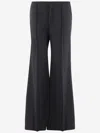 Chloé Low-waisted Tailored Trousers In Black