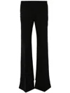 Chloé Flared Wool Pants In Black