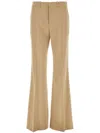 Chloé Pintuck Bootcut Trousers In Neutrals