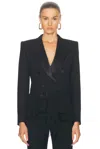 Chloé Tailored Wool Cropped Blazer In Black